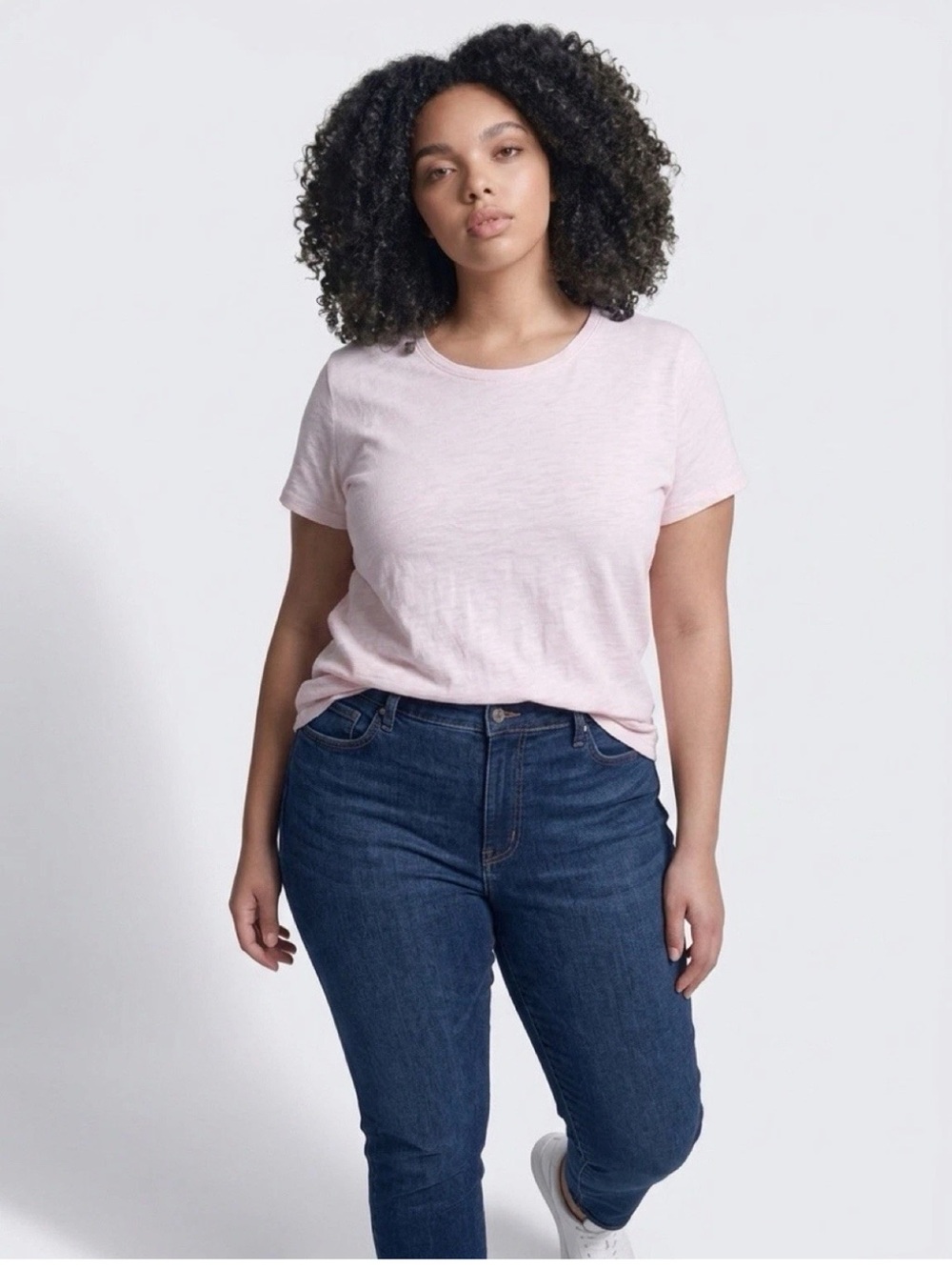 Theory Tiny Tee 2 Nebulous Pure Pink Crew Neck Slub Tee T-Shirt Top XXL/14
